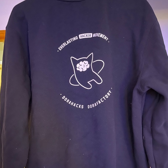 Black crewneck sweatshirt - Picture 2 of 2